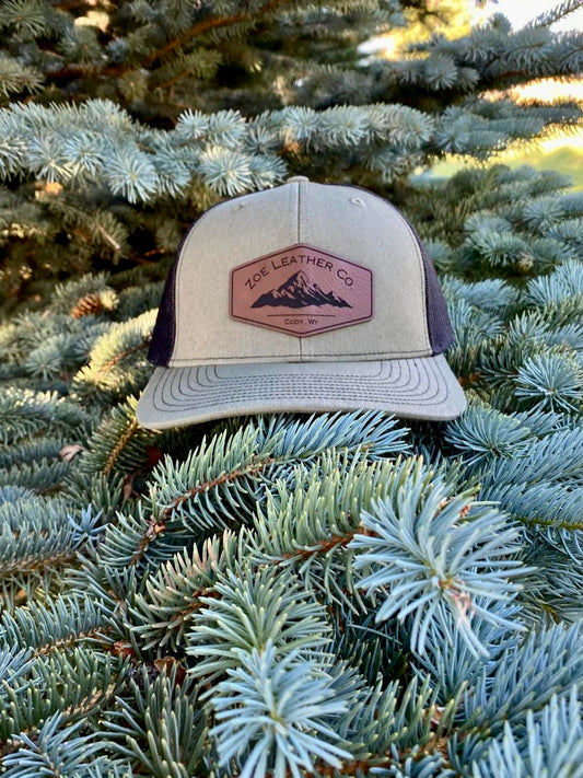 ZOE LEATHER CO | LEATHER PATCH LOGO HAT