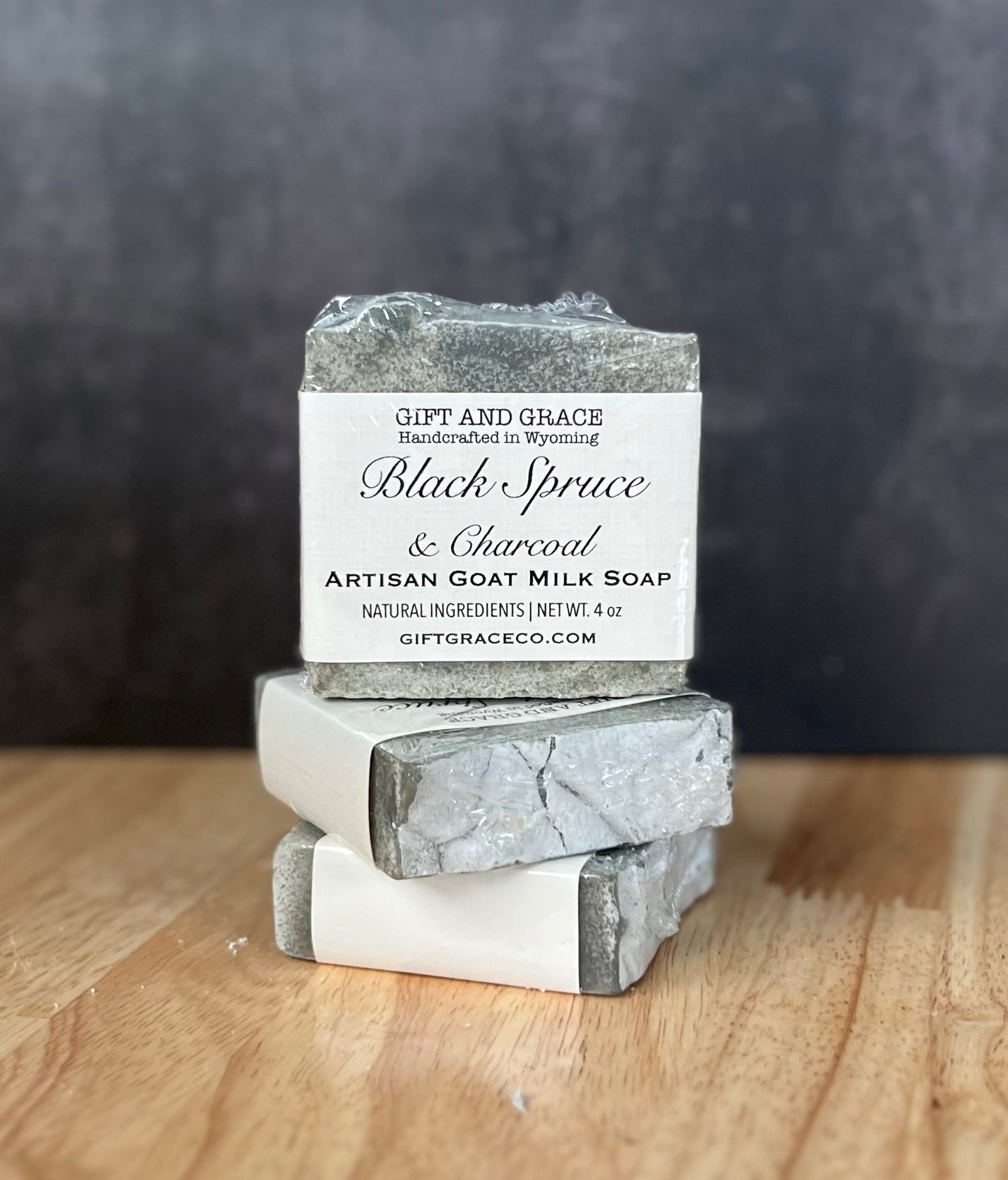BLACK SPRUCE + CHARCOAL | GOAT MILK SOAP