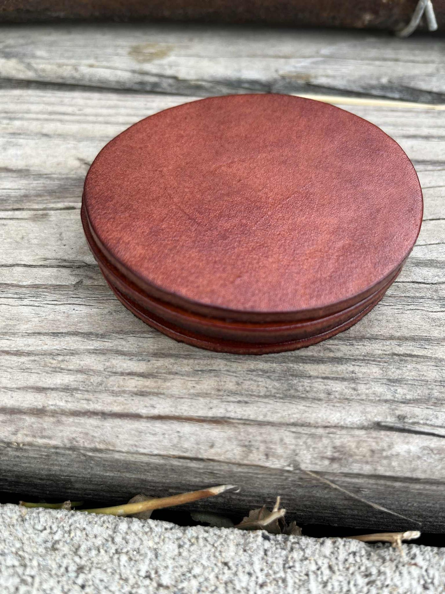 LEATHER COASTER SET | BASIC