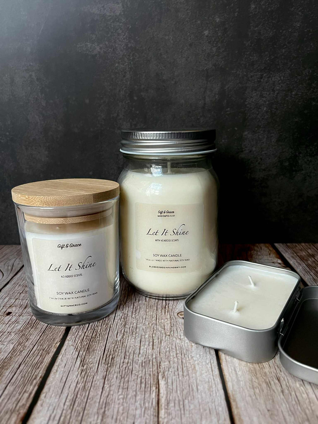 Our new "Let It Shine" Candle Collection