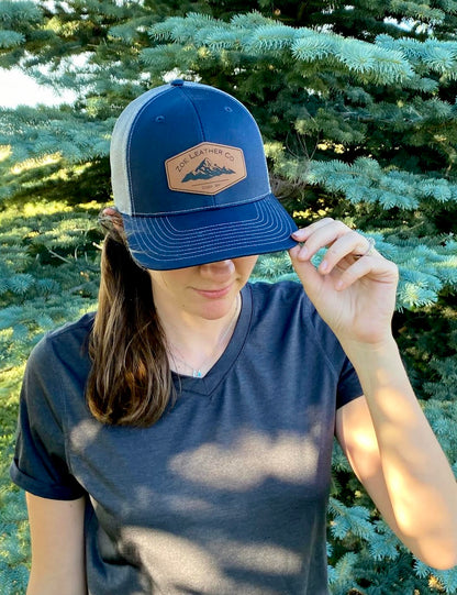 ZOE LEATHER CO | LEATHER PATCH LOGO HAT