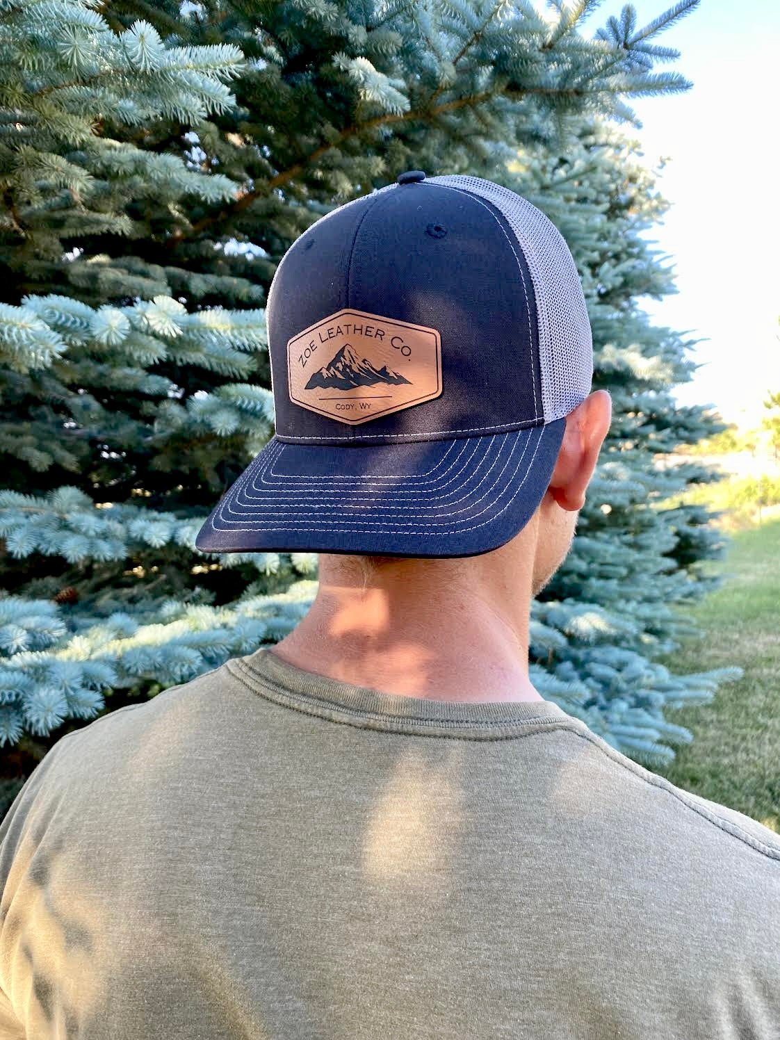 ZOE LEATHER CO | LEATHER PATCH LOGO HAT