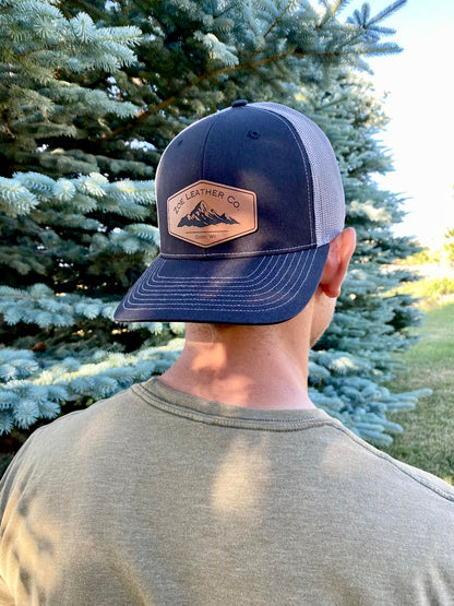 ZOE LEATHER CO | LEATHER PATCH LOGO HAT