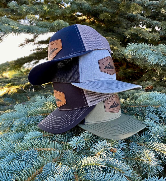 ZOE LEATHER CO | LEATHER PATCH LOGO HAT