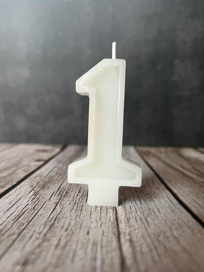 NATURAL BEESWAX BIRTHDAY CANDLES | NUMBERS 0-9
