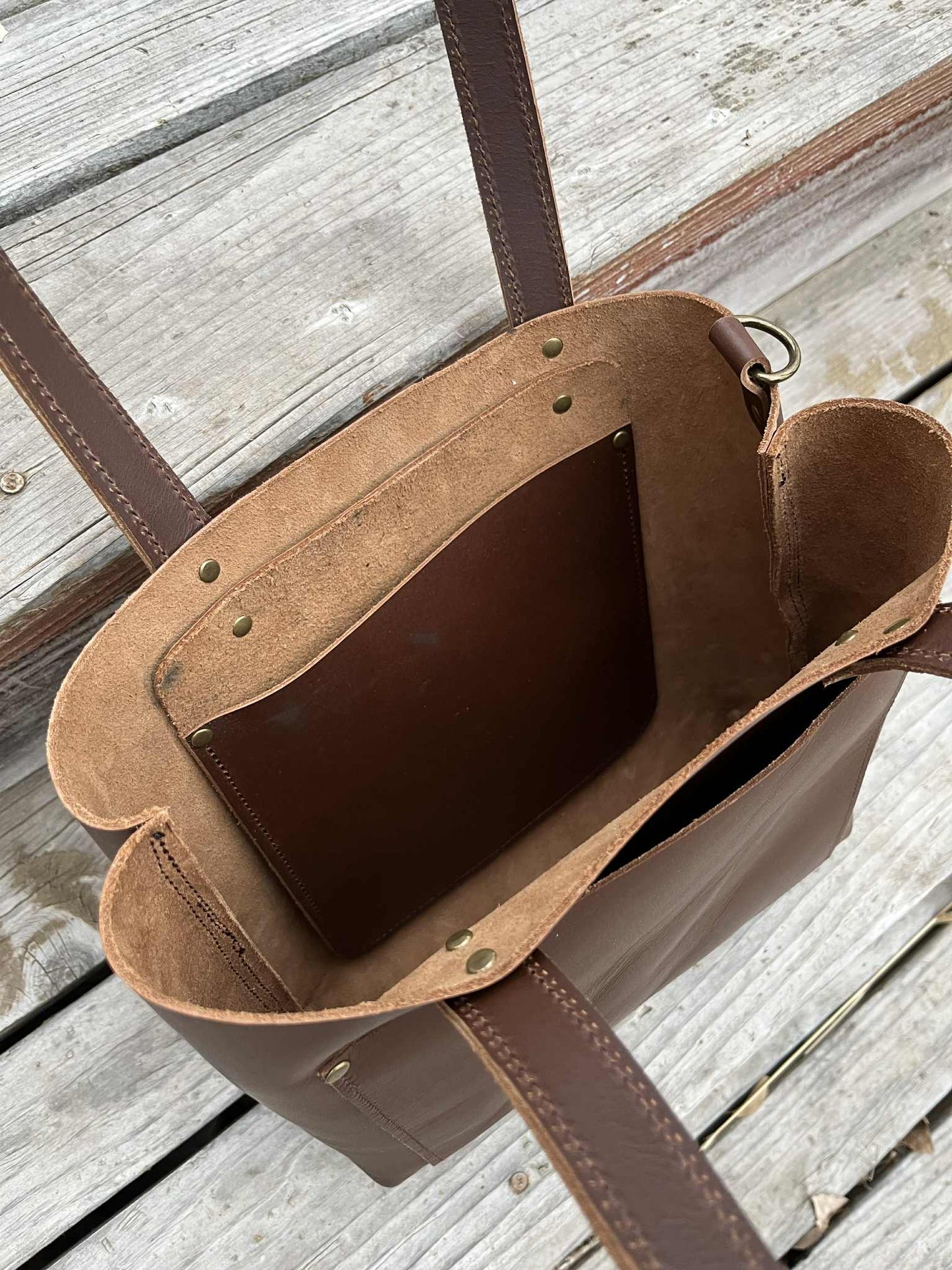 LEATHER TOTE BAG | WEEKENDER