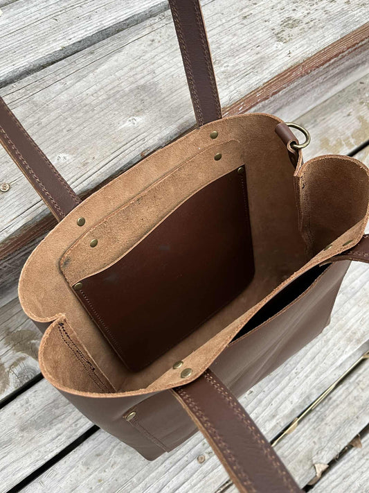 LEATHER TOTE BAG | WEEKENDER