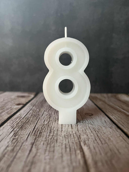 NATURAL BEESWAX BIRTHDAY CANDLES | NUMBERS 0-9