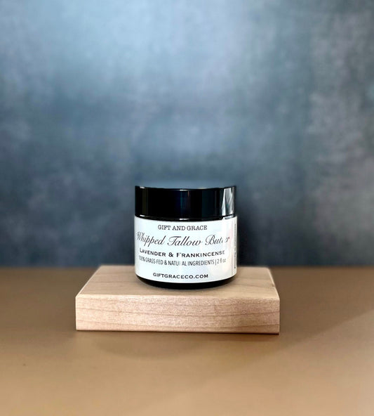 WHIPPED TALLOW BODY BUTTER | LAVENDER & FRANKINCENSE