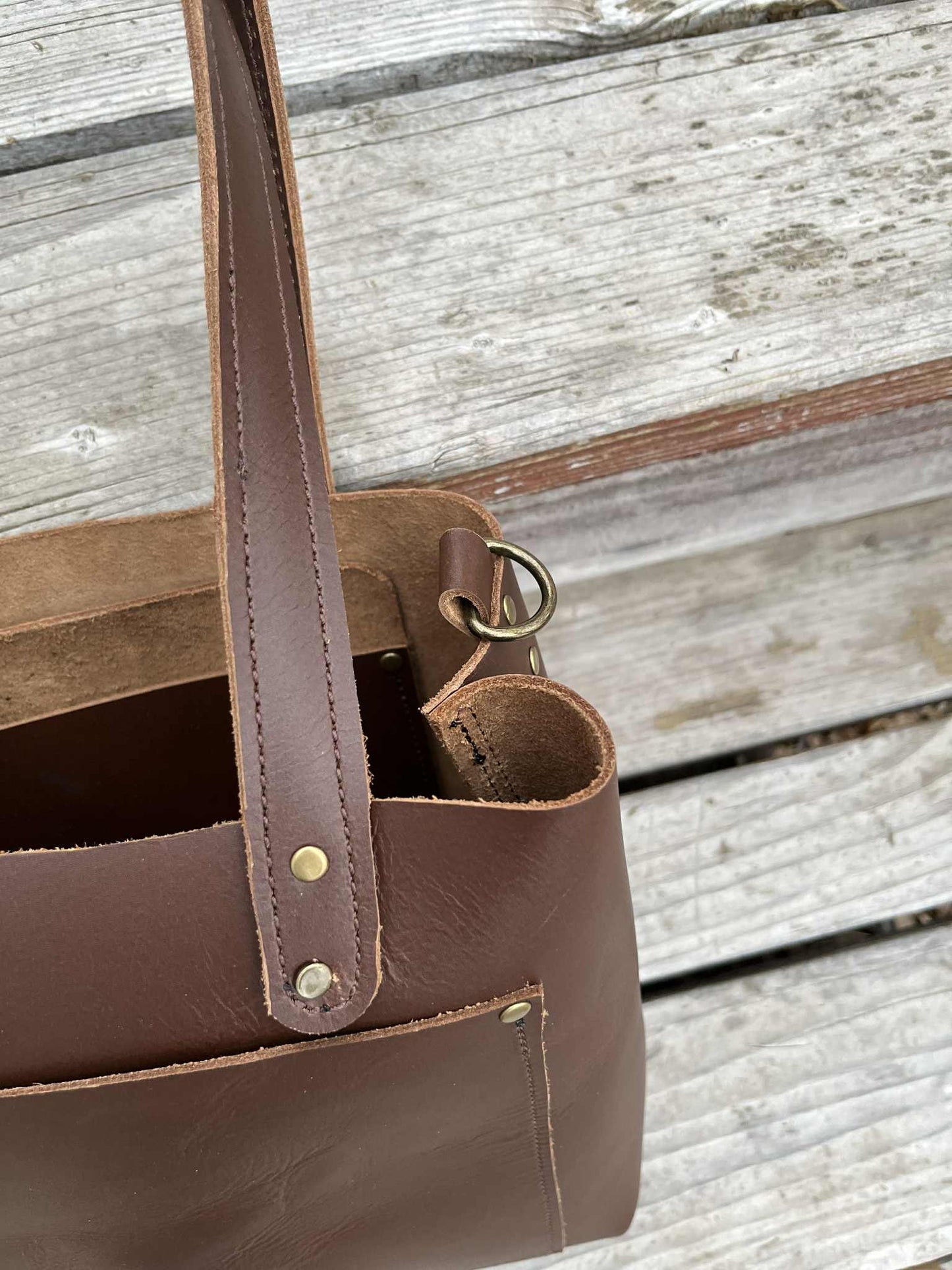 LEATHER TOTE BAG | WEEKENDER