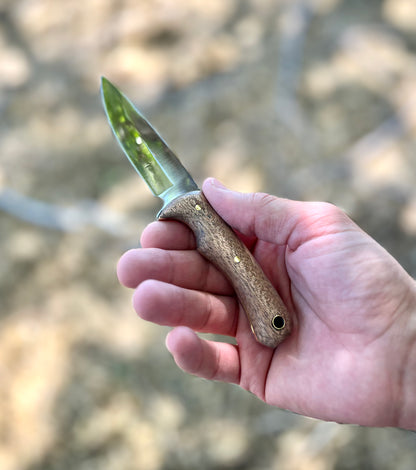 THE RANCHER | Fixed Blade Knife - Style #3 (African Mahogany)
