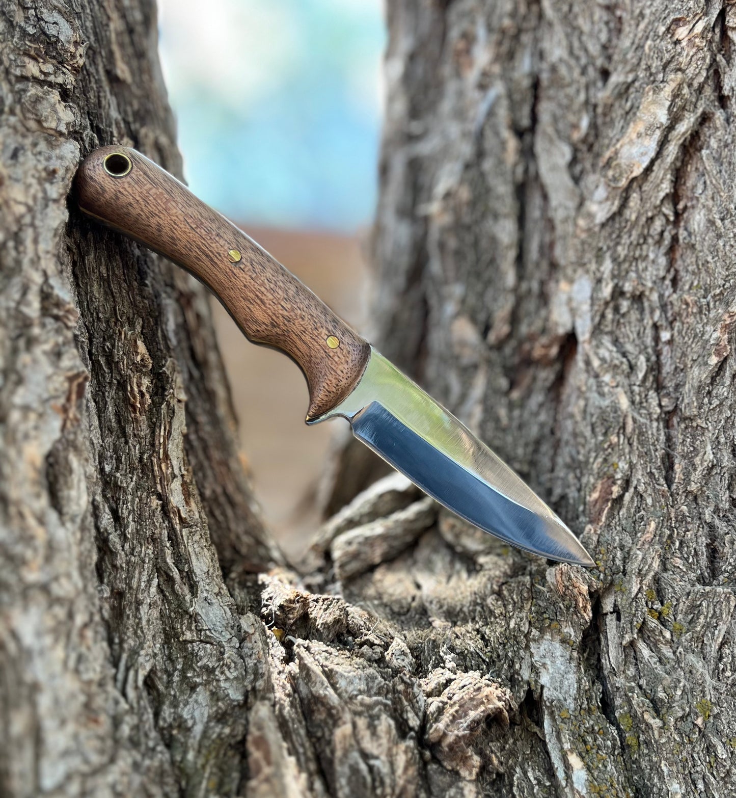 THE RANCHER | Fixed Blade Knife - Style #3 (African Mahogany)