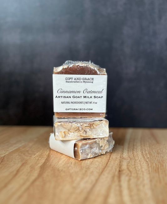 CINNAMON OATMEAL | GOAT MILK SOAP