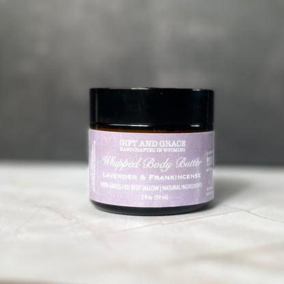WHIPPED TALLOW BODY BUTTER | LAVENDER & FRANKINCENSE