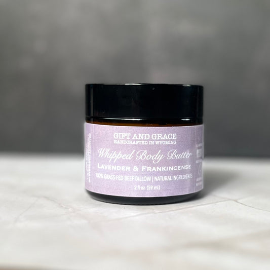 WHIPPED TALLOW BODY BUTTER | LAVENDER & FRANKINCENSE
