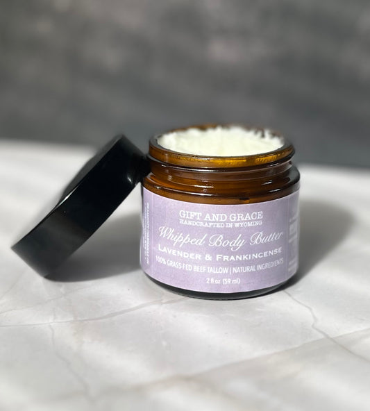 WHIPPED TALLOW BODY BUTTER | LAVENDER & FRANKINCENSE