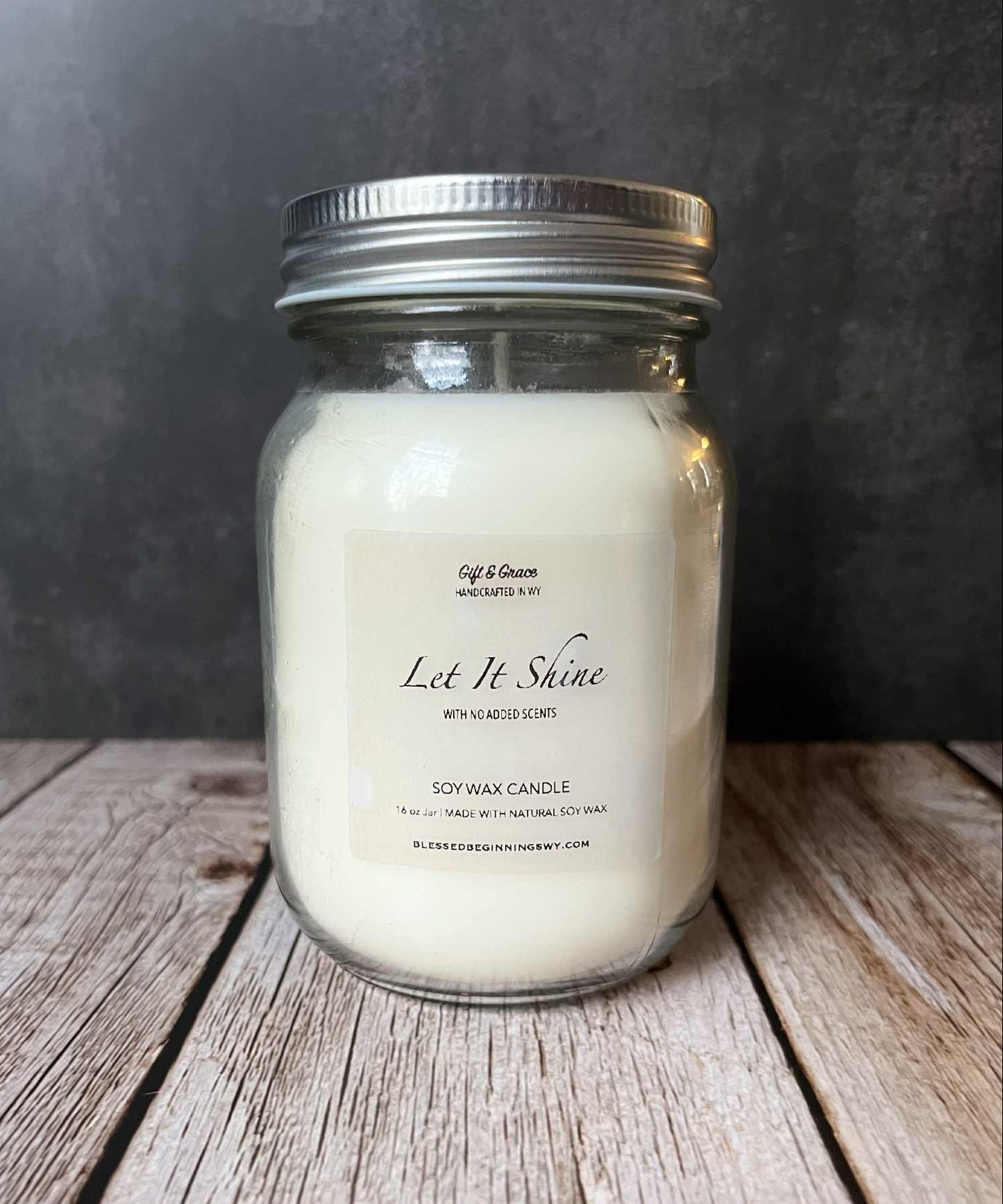 LET IT SHINE | MASON JAR CANDLE