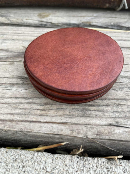 LEATHER COASTER SET | BASIC