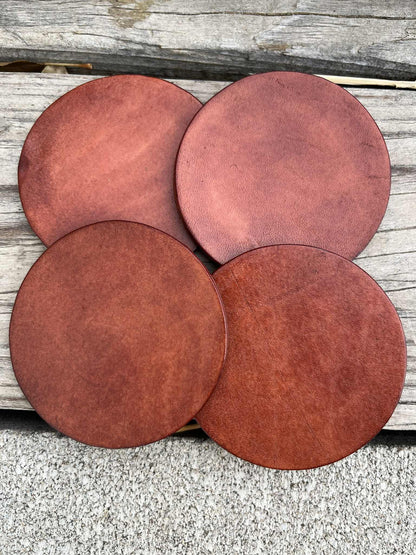 LEATHER COASTER SET | BASIC